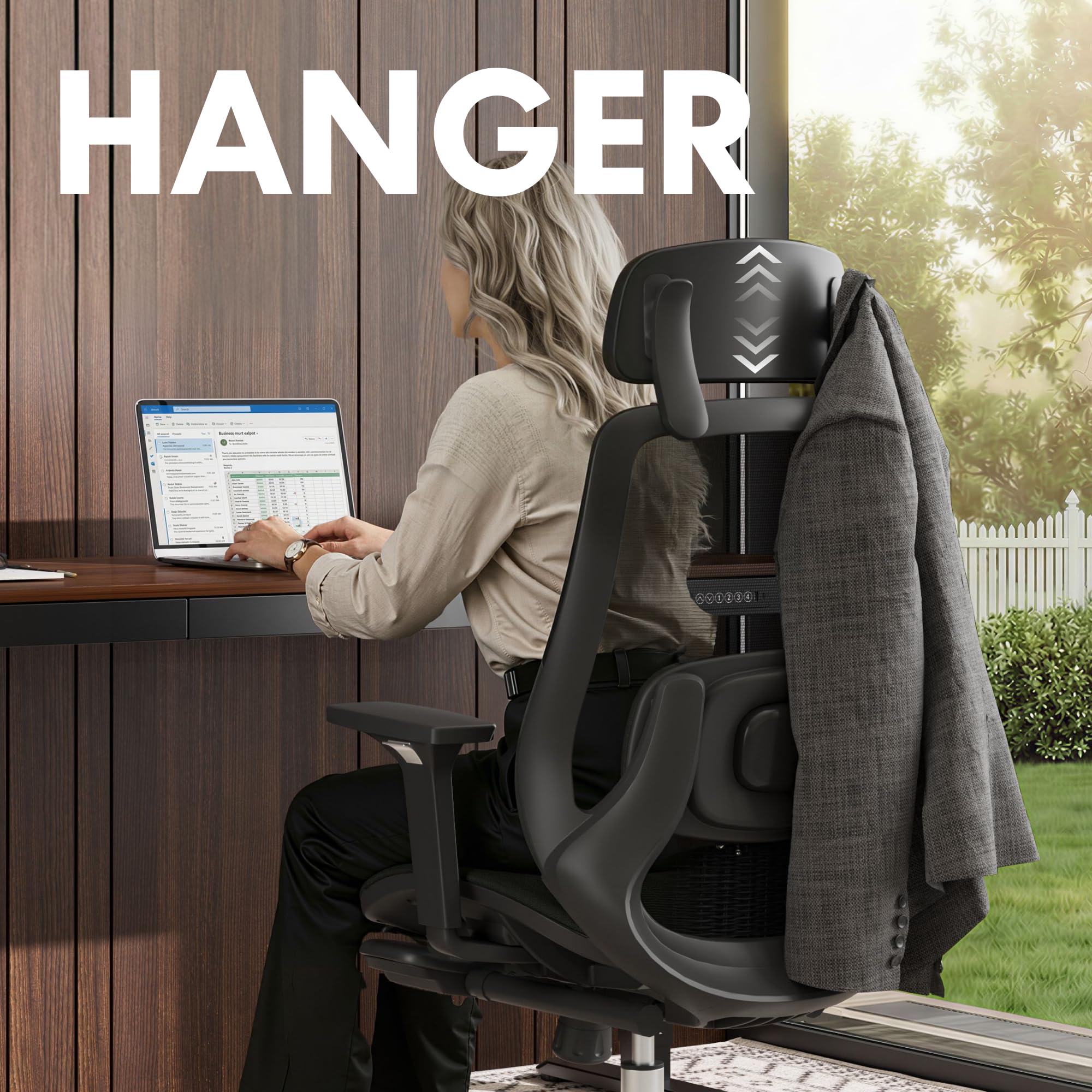 Amazon.com: FLEXISPOT Massage Office Chair with Footrest, High